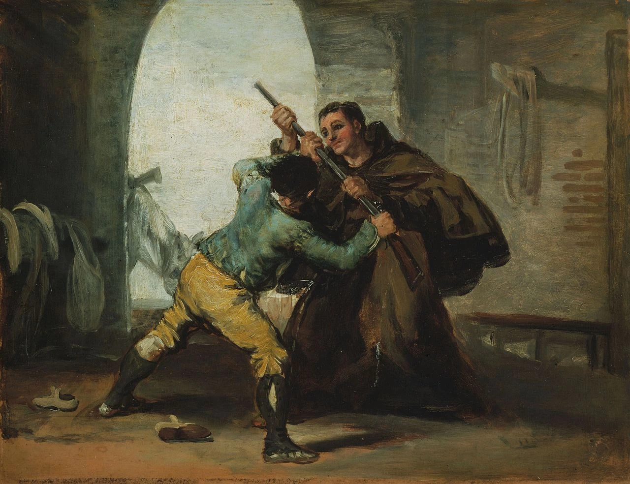 Francisco de Goya y Lucientes - 330, Frate Pedro strappa il fucile a El Maragato, Art Institute of Chicago, Chicago